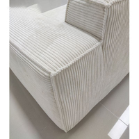 Platzsparendes Modulares Komprimiertes Sofa-Set Würfeldesign Sektional Schaumstoffgefüllt Cordstoff Großhandelspreis Lieferung