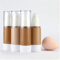 Vente en gros de fond de teint liquide mat pour le visage, crème pour peau sensible, fond de teint liquide à haute couvrance
