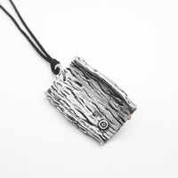 Kalung Liontin Baja Anti Karat Lapis Emas Vintage Motif Kulit Kadal Kalajengking Tekstur Gothic, Perhiasan Fashion Berkualitas untuk Pria Grosir
