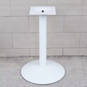 مسحوق طاولة مستديرة حديدي أبيض مرتفع 72 تصميم جديد مطلي لمقهى المطعم - Product Image 3