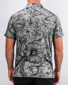 Logo personnalisé, impression par sublimation, tricot en polyester et élasthanne, golf pour performance, luxe, haute qualité pour chemises pour hommes - Product Image 3