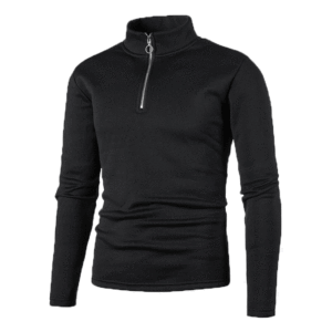 Outono Inverno Homens Nova Moda Mangas Compridas Stand Collar Zipper Pullover Camisola De Malha Camisola Casual - Product Image 3