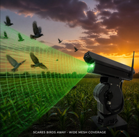 Répulsif d'Oiseaux Intelligent PTZ à Laser 1W Vert, Rotation Continue à 360°, Contrôle via APP Bluetooth pour Ferme, Verger, Vignoble, Agriculture