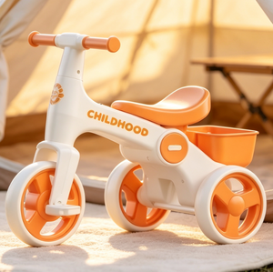 Tricycle populaire 2026 pour tout-petits, jouet à <span class=keywords><strong>trois</strong></span> roues avec panier arrière pour jeunes enfants - Product Image 2