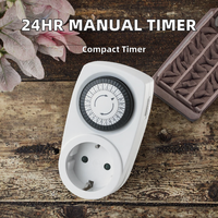 Temporizador Portátil de 3680W, Temporizador Mecánico Programable de 24 Horas con Enchufe