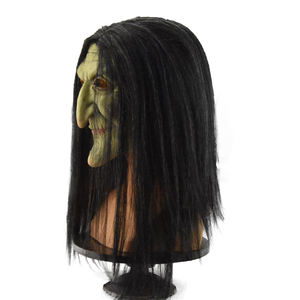 <span class=keywords><strong>Maschera</strong></span> da Strega Anziana per Halloween, Spaventosa <span class=keywords><strong>Maschera</strong></span> Verde da Strega, <span class=keywords><strong>Maschera</strong></span> Facciale da Strega per Donne, <span class=keywords><strong>Costume</strong></span> per Feste e Cosplay - Product Image 5
