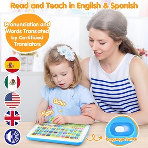 Juguetes de Aprendizaje Bilingües <span class=keywords><strong>Español</strong></span> e Inglés para Niños Pequeños, Tableta de Aprendizaje Interactiva para Niños - Product Image 1