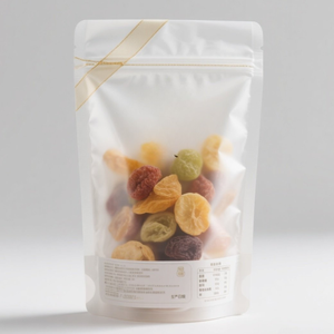 Bulk Resealable <strong>Zip</strong> Lock PE Plastic Stand up <strong>Pouches</strong> with Window for Salad Chewing Gum Milk Pet Food Jelly Canned Food Storage - Product Image 5