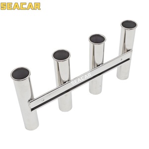 Support de canne à pêche en acier inoxydable Seacar, 4 tubes, pour cannes à pêche embarquées - Product Image 3