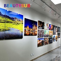 Chevalet en aluminium BEAUTYSUB pour présentation de panneaux métalliques, support de table métallique Longstar pour affichage photo HD par sublimation