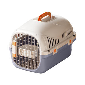 Pet nakliye için taşınabilir moda plastik hava kutusu sıkıştırma kedi köpek kafesi araba ulaşım için aşınmaya dayanıklı sırt çantaları - Product Image 5