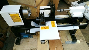 Tour à bois CA-16 MINI, machine à tourner prête à être expédiée, système de contrôle professionnel CNC pour perles en bois avec connexion Internet - Product Image 5