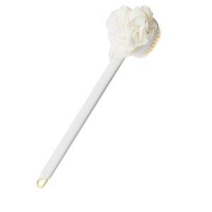 Long Handle PP Cleaning <b>Brush</b> with Nylon Bristles and Rubbing Function for <b>Back</b> and Painless Bathroom Use - Product Image 5