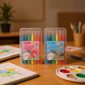 Weibo Watercolor Pen 12 Colors Set For Kids Art Painting Supplies - Product Image 2