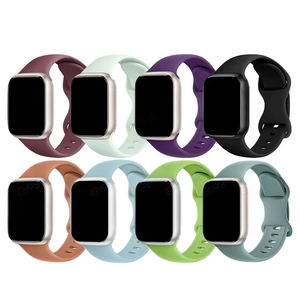 สายนาฬิกาซิลิโคนแบบสแนปสำหรับ Apple Watch Series 9/8/7/6/5/4/3/2/1 38-49มม. - Product Image 1