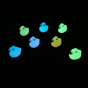 Glow In The Dark Duck Resin Ornaments Miniature Luminous Animal Decor For Pet Accessories And Home Decoration - Product Image 1
