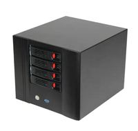 Casing Penyimpanan Data Server Mini Nas Berkualitas Tinggi 4 Bay Hot Swap 2.5 3.5 Hard Drive 2.5\" Kipas Bahan Plastik Mini-ITX Stok Tersedia