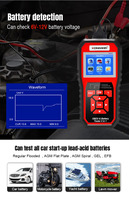 Herramienta de Diagnóstico de Emisiones Konnwei KW870 2026, Lector de Códigos OBD2, Verificador del Estado de la Batería con Pantalla LCD a Color de 2.8 Pulgadas