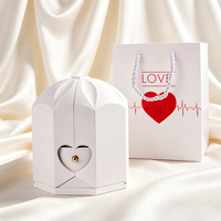 Großhandel Kreative Doppelt-Öffnende Ewige Blumen-Mosaik Große Rosen-Geschenkbox im Schubladenstil, Anpassbares Produkt mit LED für Weihnachten und Ostern