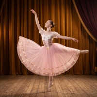 Robe de ballet rose romantique pour filles, style paysanne, costume de ballet professionnel, tutu de ballet classique pour Coppelia Swanilda