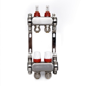 Collettore d'Acqua Automatico 2-15 Vie in Acciaio Inox per <span class=keywords><strong>Riscaldamento</strong></span> <span class=keywords><strong>a</strong></span> <span class=keywords><strong>Pavimento</strong></span>, Valvola HVAC - Product Image 3