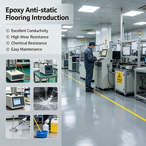 Pintura Epoxi Conductiva Antiestática YIXINCAI HYD-F1, Revestimiento Líquido para Pisos Antiestáticos, para Talleres Industriales, Fábricas de Impresión, Aplicación por Pulverización - Product Image 3