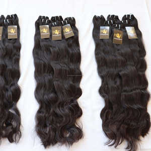 Cuticules naturelles alignées vente en gros, cheveux indiens vierges, paquets de cheveux brésiliens, cuticules alignées, Temple indien, vendeur de cheveux vierges - Product Image 3