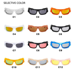 Customized Spicy Girls Shaped Sunglasses Fashion Fried Dough Twists <b>Frame</b> Personalized Sunglasses UV Protection - Product Image 4