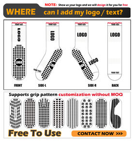 جوارب قبضة اليوغا المضادة للانزلاق الأكثر مبيعًا جوارب مخصصة لليوغا جورب نسائي للطاقم جورب بيلاتس بشعار مخصص غير قابل للانزلاق قبضة سوكس - Product Image 5