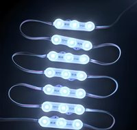 Meilleur prix, module LED SMD 2835, DC12V, 3 LED, 1,2W, IP65, étanche en profondeur, pour fontaine, piscine, enseigne, boîte lumineuse