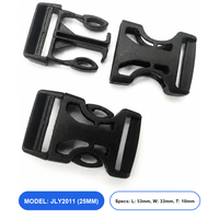 Boucle à dégagement latéral réglable en plastique professionnel de 20 mm - Sûre, robuste et écologique pour sacs à dos et bagages