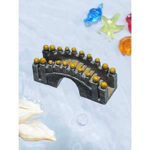 Ponte decorativo in pietra ornamento acquario per animali domestici - Product Image 1