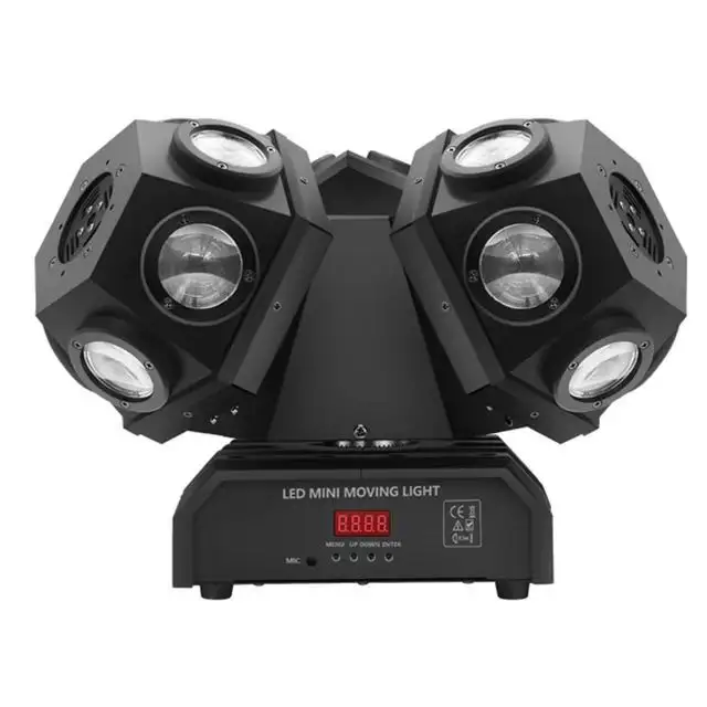 2022 Neue LED-Bühne 18*10w Drei Köpfe RGBW Rotierender Moving Head Beam 4 in 1 mit LED-DJ-Laserlicht ern