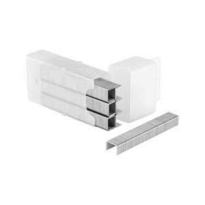 Grapas - Tipo A, 8 mm, paquete de 1000 unidades, ideales para trabajos de fijación en la oficina y el hogar, calidad y resistencia. * - Product Image 1