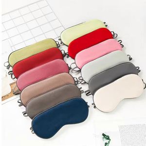 Hot Selling Soft Designer Travel Two Colors Cool and Warm Double Layer Breathable Custom Sleeping Shading Eye Mask - Product Image 2