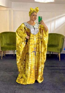 Soldes Chaudes Robe Longue Ethnique Africaine Imprimée Paillettes pour Femmes Musulmanes d'Afrique et du Moyen-Orient - Product Image 4