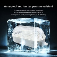 Lampu LED 8W IP65 Tahan Air Bahan PC untuk Cold Storage dengan 6000K Daylight Alert Desain Industrial untuk Dapur Rumah AC 85-265V