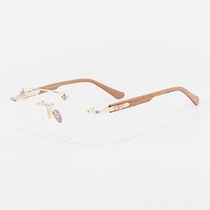 Gafas de lectura sin montura de doble puente de madera, magnéticas, progresivas, multifocales, superventas, al por mayor desde China - Product Image 1