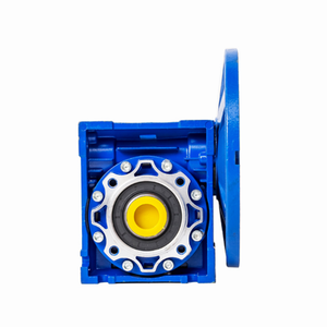 תיבת הילוכים מסוג <span class=keywords><strong>NM</strong></span> <span class=keywords><strong>RV</strong></span> מברזל יצוק עם תמסורת תולעתית להפחתת מהירות, להתקנה על אוגן, חלולה, עבור מכונות בנייה. - Product Image 4