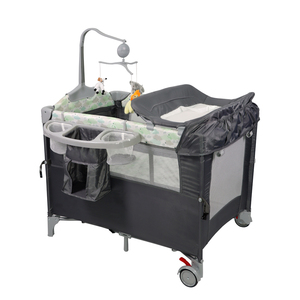 Box per Bambini 3 in 1 Portatile in Ferro con <span class=keywords><strong>Culla</strong></span>, Ruote Bloccabili e Giocattoli - Product Image 3