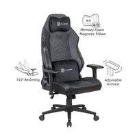 Chaise de jeu pivotante inclinable en cuir Pu ergonomique moderne de haute qualité personnalisée coussin magnétique chaise de jeu Pc Gamer