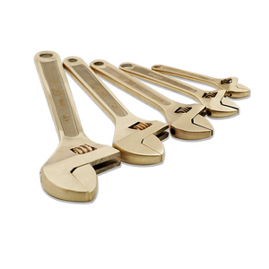 Llave ajustable antiestática de fabricación profesional de alta calidad de bronce de aluminio 250mm 10in área peligrosa explosiva - Product Image 6