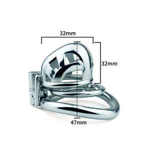 Jaula de Castidad <span class=keywords><strong>Cobra</strong></span> FRRK para Hombre, Anillos para Pene de Acero Inoxidable, Juguetes Sexuales de Bondage Pequeños, Gran Abertura Frontal, Juegos para Adultos - Product Image 6