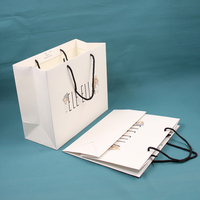 Sacs en papier d'emballage de luxe noir pour vêtements, Logo personnalisé imprimé, pochette en papier pour chaussures et bijoux, idée de cadeau, vente en gros, 100 pièces
