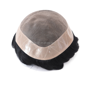 Nuovo tipo <span class=keywords><strong>uomo</strong></span> Comfort leggero Charm toupet <span class=keywords><strong>uomo</strong></span> <span class=keywords><strong>di</strong></span> qualità stabile toupet - Product Image 5