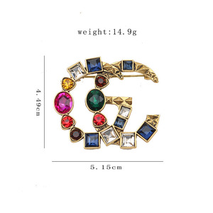 Broche de pull élégante et luxueuse de style G, accessoire vintage personnalisé, <span class=keywords><strong>pince</strong></span> <span class=keywords><strong>à</strong></span> <span class=keywords><strong>cravate</strong></span>, barrette <span class=keywords><strong>à</strong></span> <span class=keywords><strong>cravate</strong></span>, épingle <span class=keywords><strong>à</strong></span> <span class=keywords><strong>cravate</strong></span> – Meilleures ventes - Product Image 6