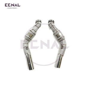 Para Maserati Levante <span class=keywords><strong>SQ4</strong></span> 3,8 T T304 Acero inoxidable escudo térmico bajante producto Ecnal - Product Image 6