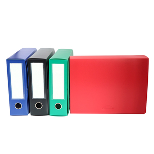 Boîte de rangement A4 portable en <span class=keywords><strong>plastique</strong></span> PP pour l'école avec poche pour cartes et anneau métallique sur la colonne vertébrale - Product Image 1