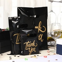 Auf Lager Großhandel Dankeschön-Taschen Plastiktüten Tragetaschen LDPE HDPE für Einkauf Bekleidungsgeschäft Geschenktüte Supermarkt mit Griff