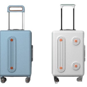 <b>Suitcases</b> With Swivel Wheels And Lock Middle Size Solid Color Frosted Finish For Business Travel - Product Image 2